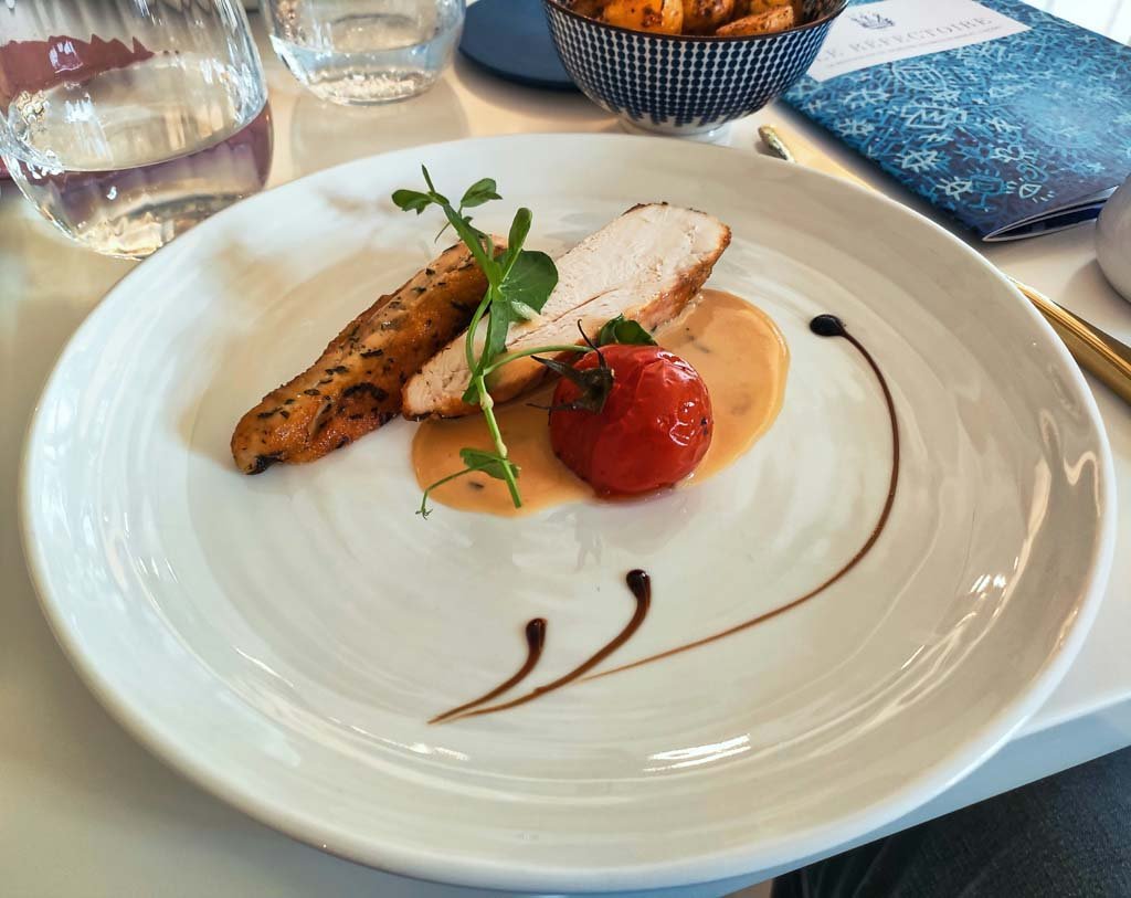 A plate of exotic food